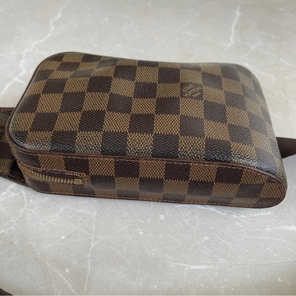 Louis Vuitton Damier Ebene Canvas Geronimos Unisex Crossbody Sling Belt Bag - Picture 6 of 17